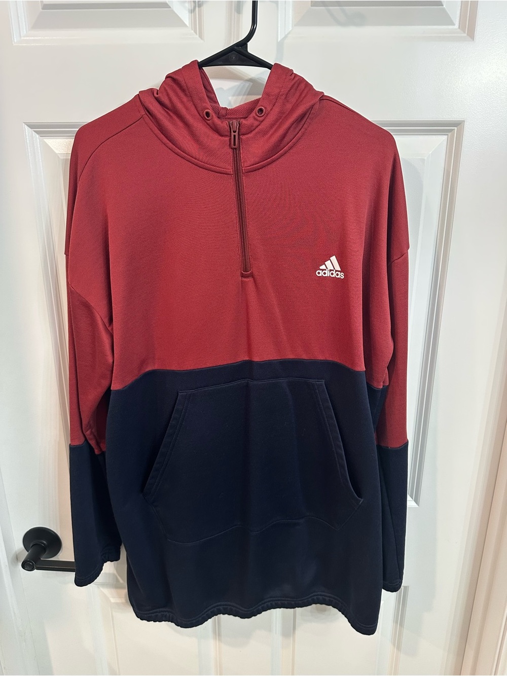 Adidas 1/4 Zip Hoodie Jacket Men’s Size XL